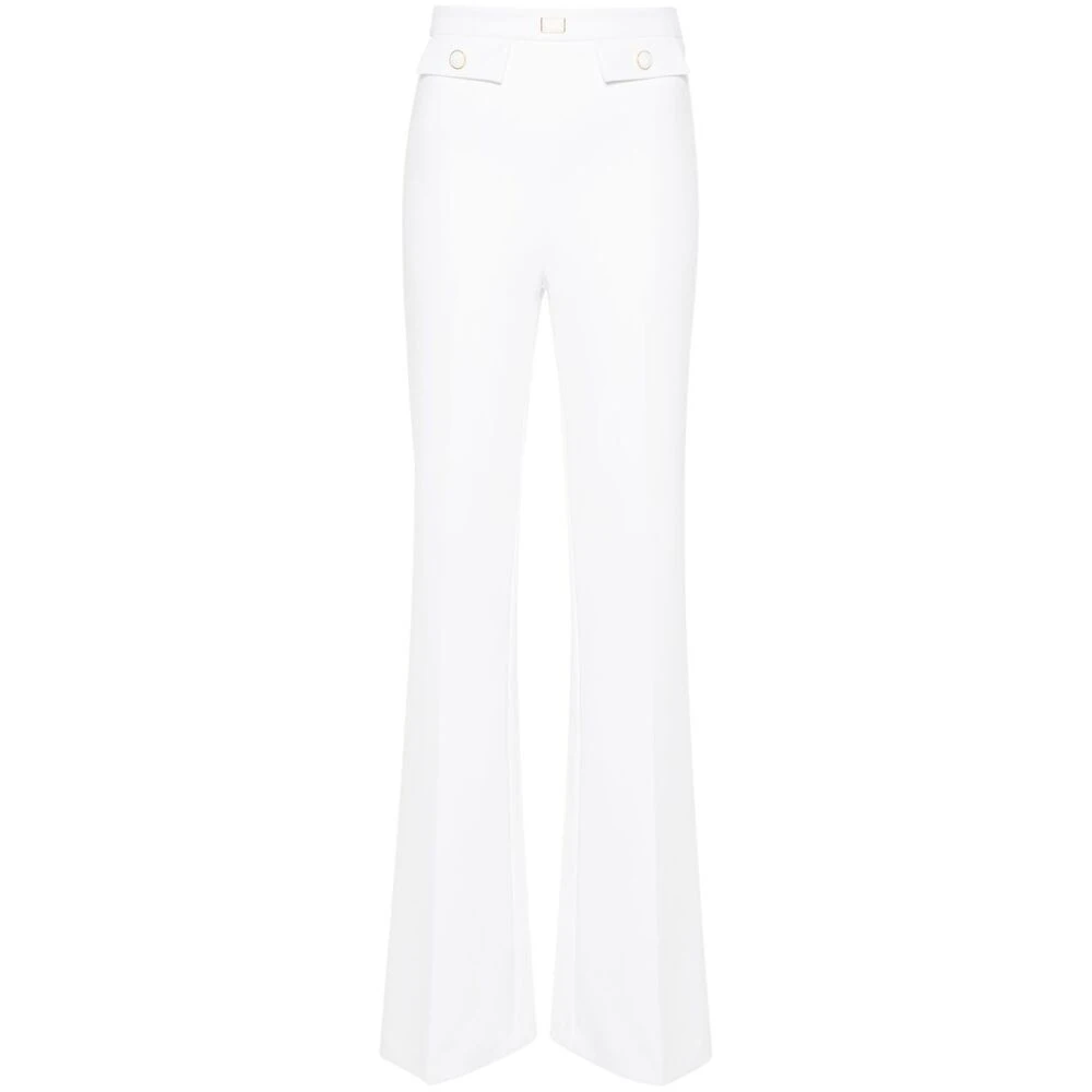 Elisabetta Franchi Wide Trousers White Dames