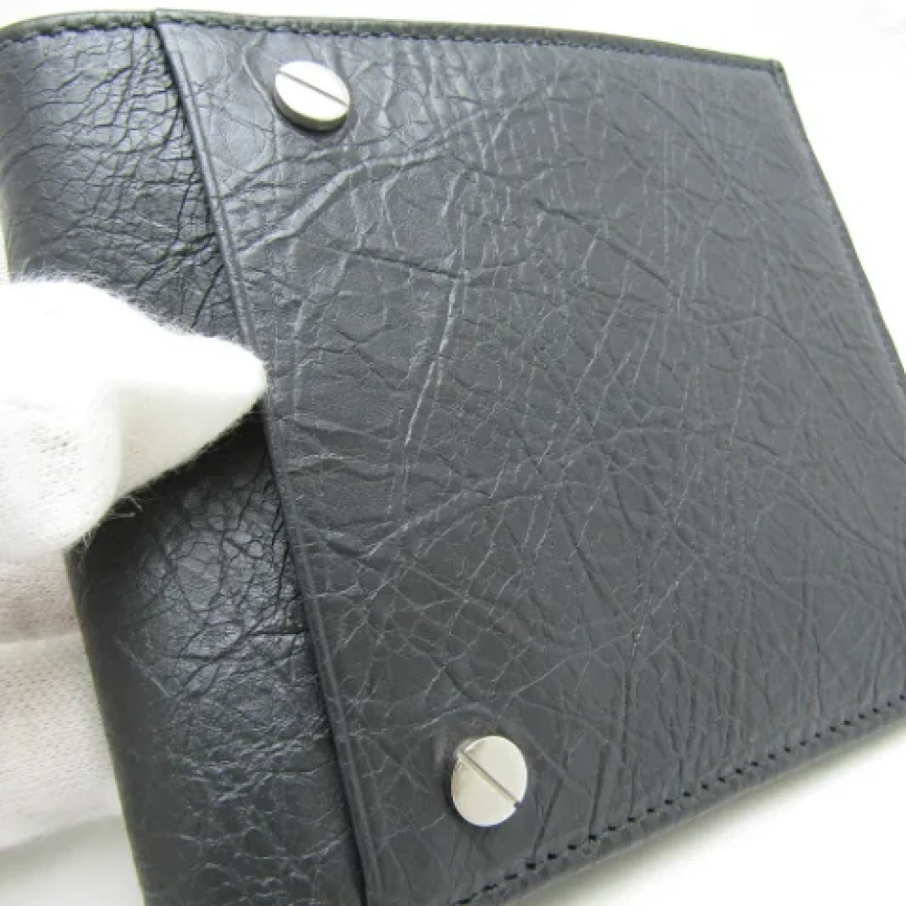 Balenciaga Vintage Pre-owned Leather wallets Black Dames