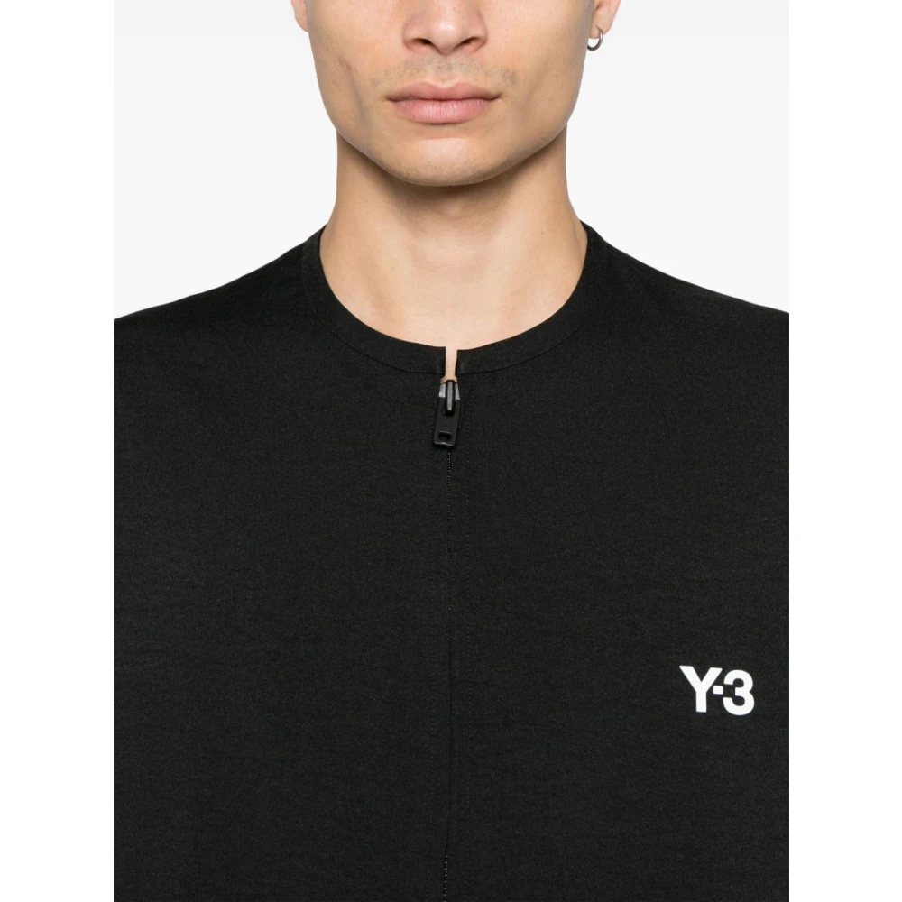 Y-3 Zwarte Stijlvolle Jassen Black Heren