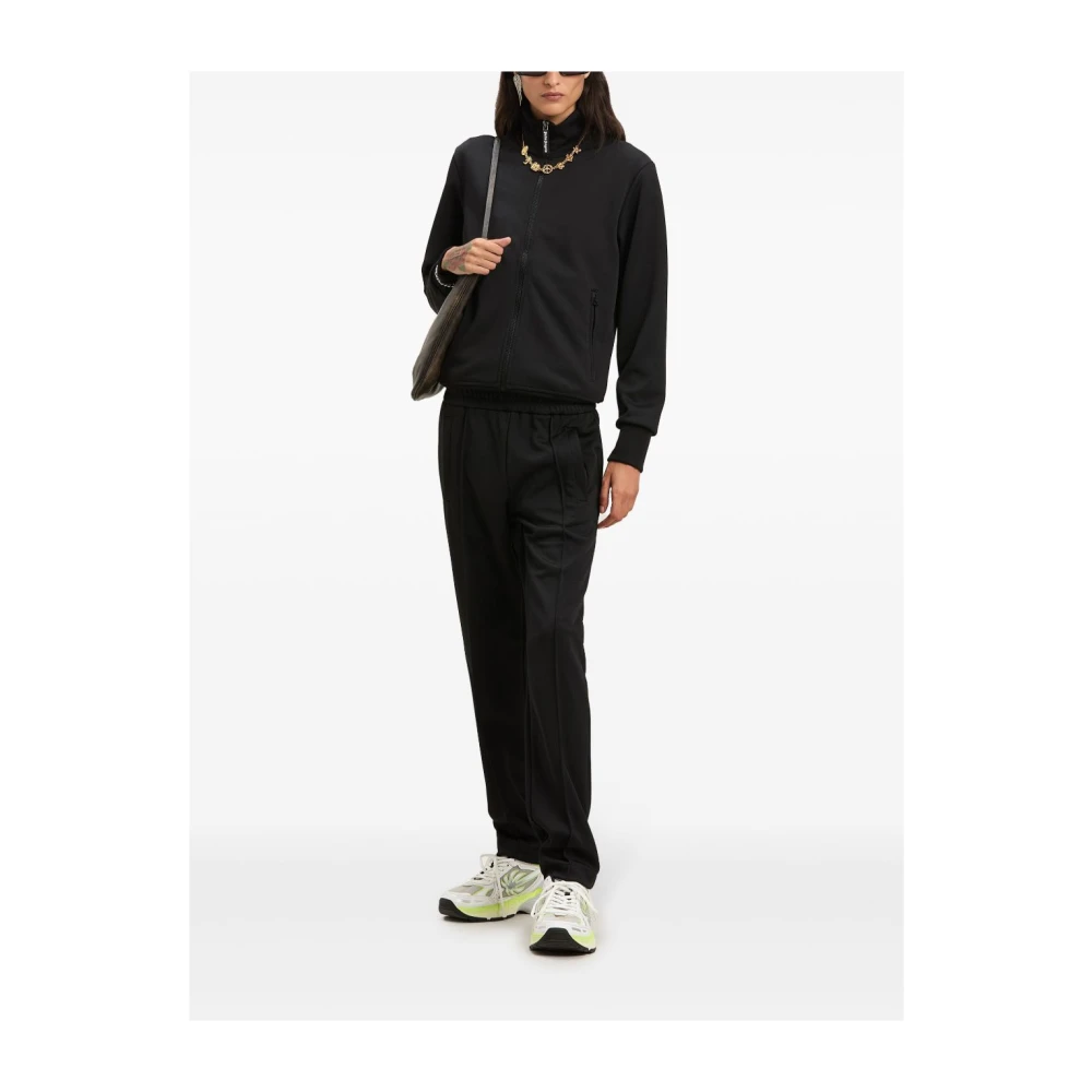Palm Angels Zwarte Zip Sweater met Roll Neck Black Dames