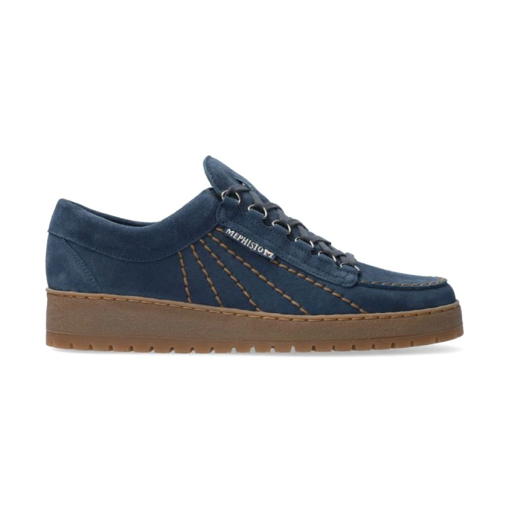 Mephisto Regenboog Veterschoen Originals Heren Schoenen Blauw