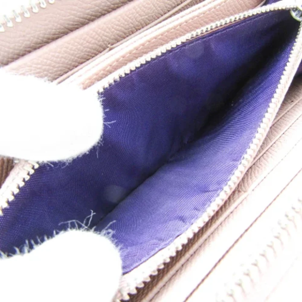Bvlgari Vintage Pre-owned Leather wallets Pink Dames