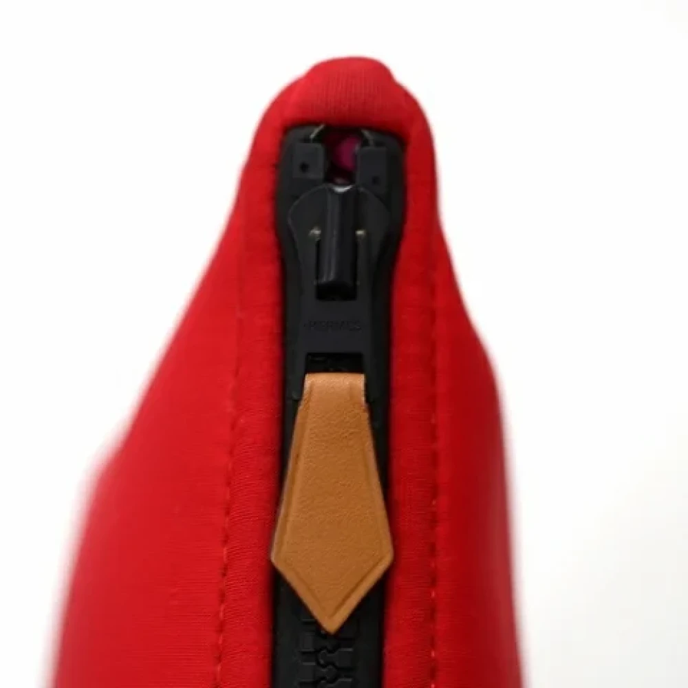 Hermès Vintage Pre-owned Nylon pouches Red Dames