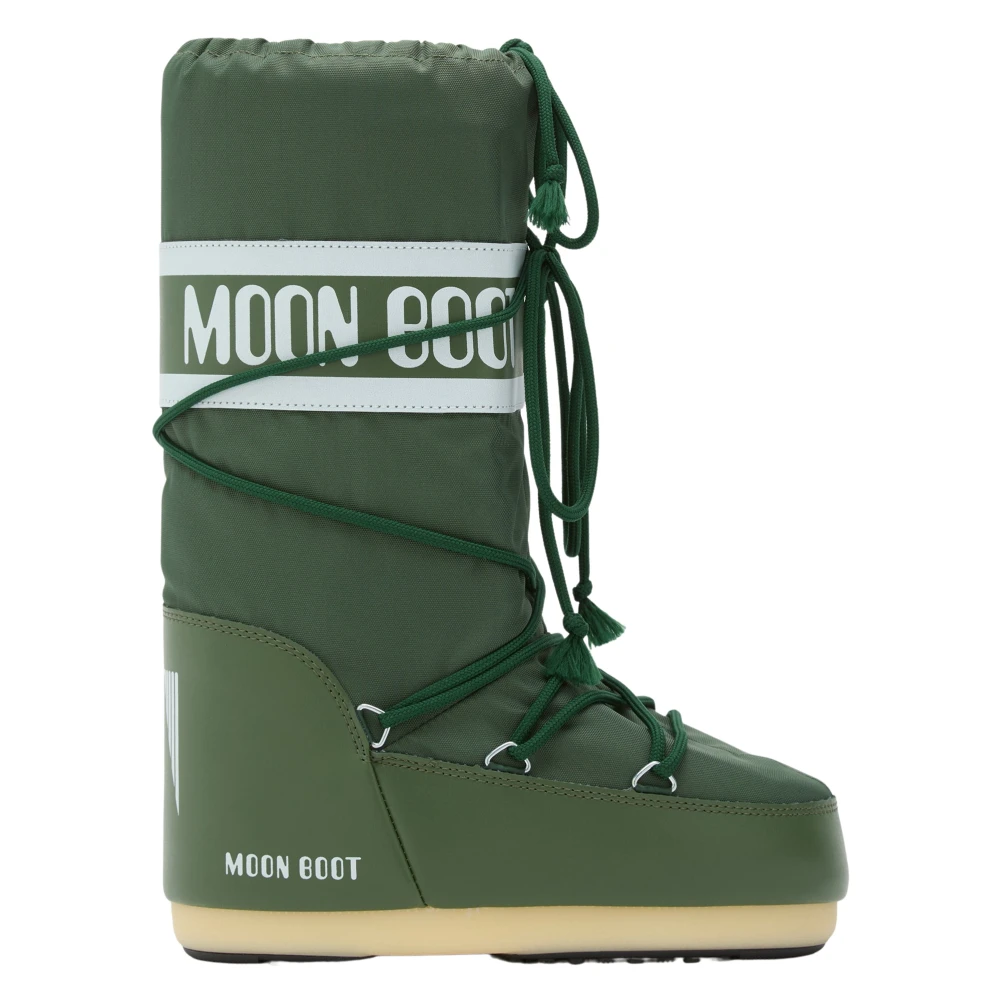 Moon Boot Unisex Kids Green Kids Boots, 27 Eu, Icon Boots