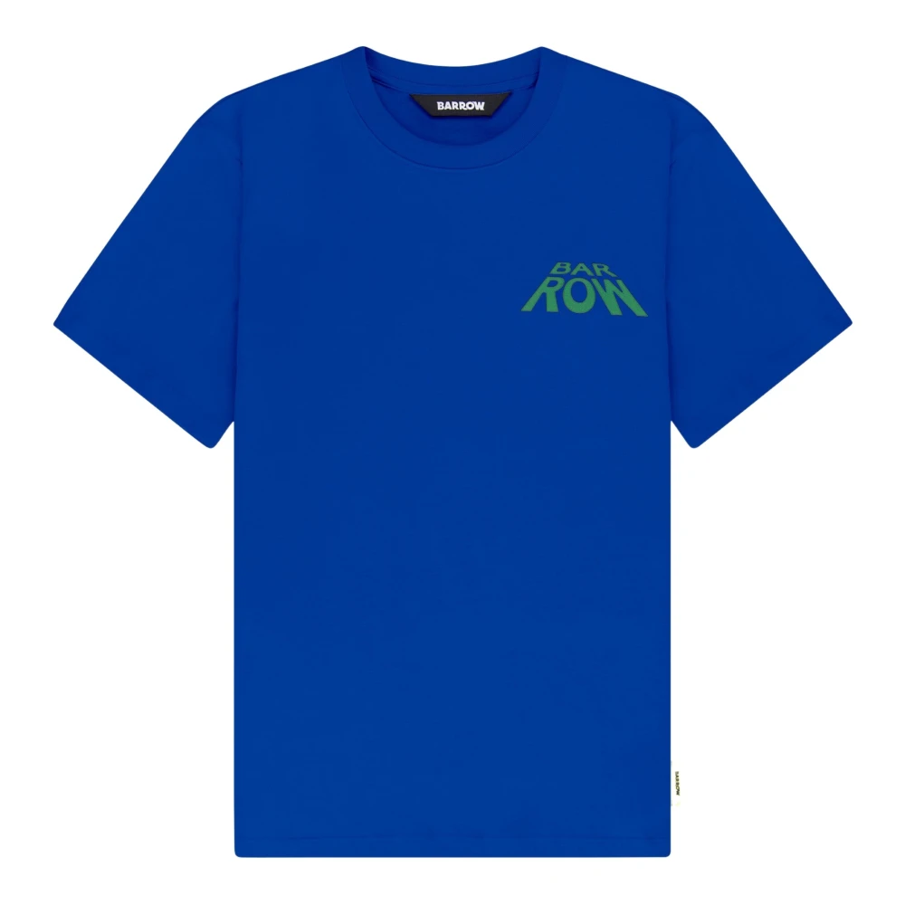Barrow 3D Print Katoenen T-Shirt Blue Unisex
