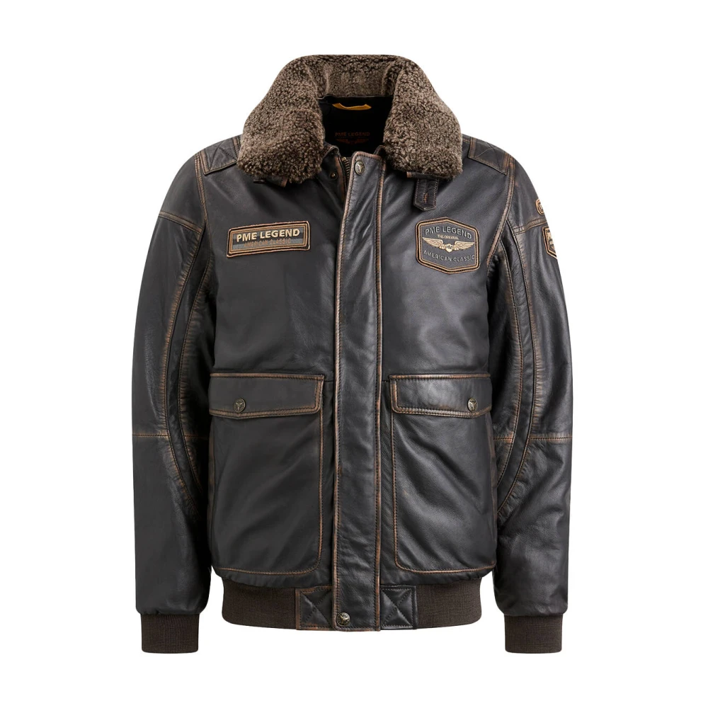 PME Legend Flight Jacket Snowprop Sheep Veg R Brown Heren
