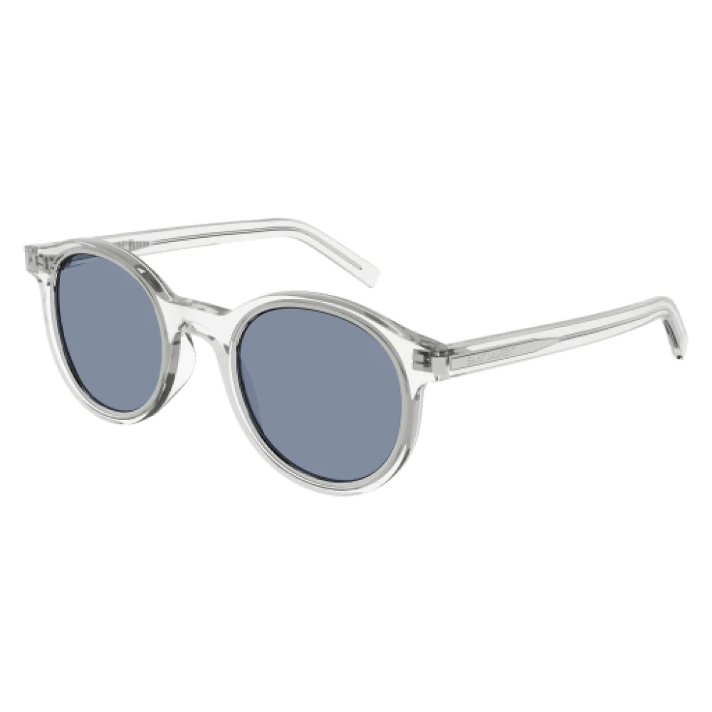 Saint Laurent SL 521 RIM 004 Glanzende Kristal Zonnebril Gray Heren