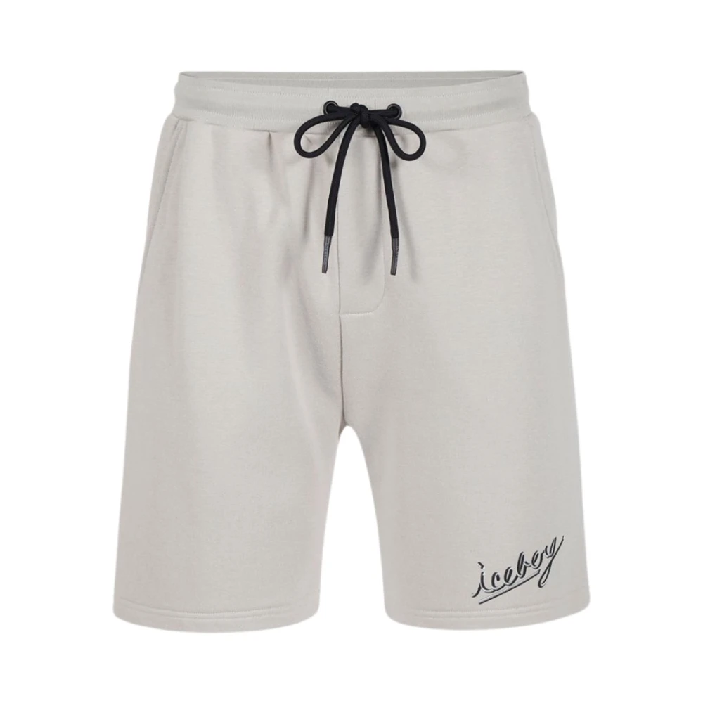 Iceberg Men's Gray Light Grey Shorts - Casual Shorts - S - Shorts