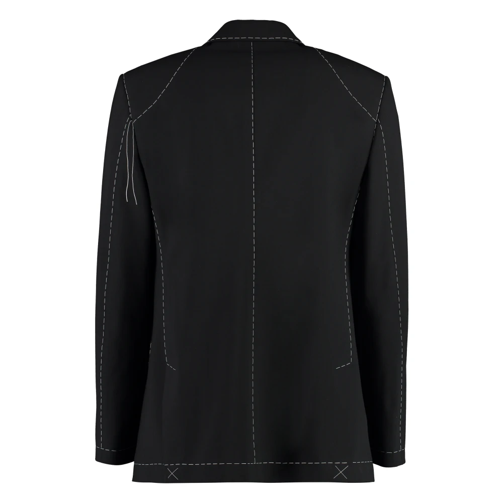 Off White Stijlvolle Jas voor Trendy Looks Black Heren
