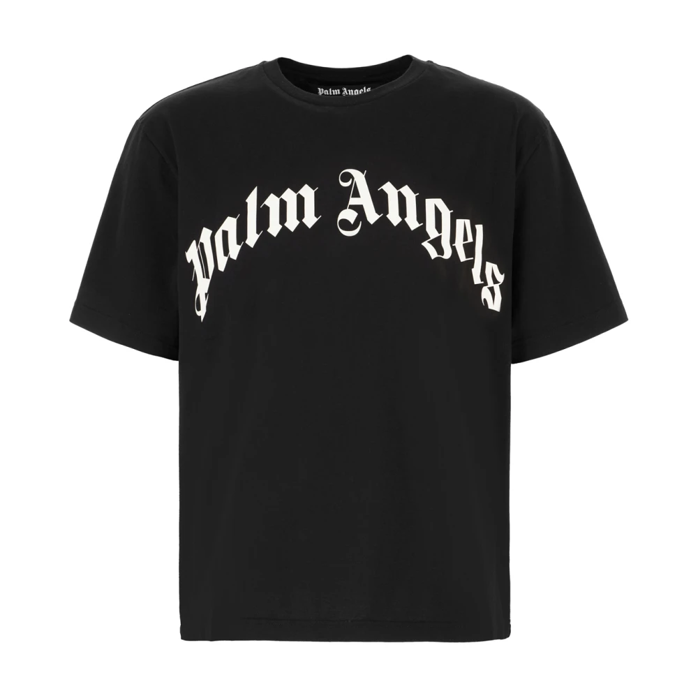Palm Angels Hombre Negro Camisetas, Talla: L