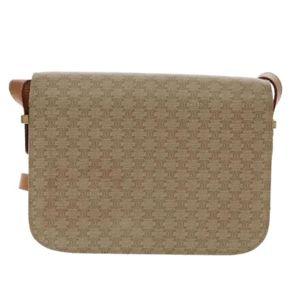 Celine Vintage Pre-owned Canvas celine-bags Beige Dames