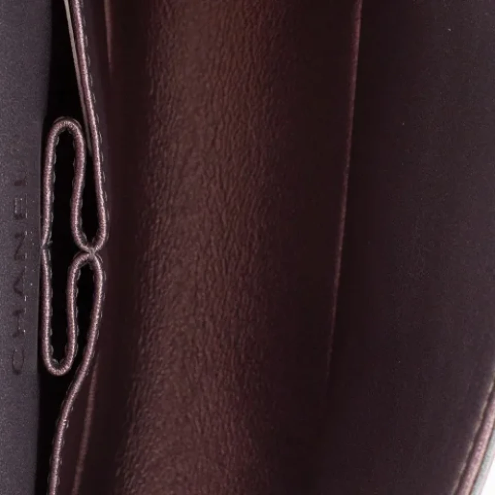 Chanel Vintage Pre-owned Leather chanel-bags Purple Dames