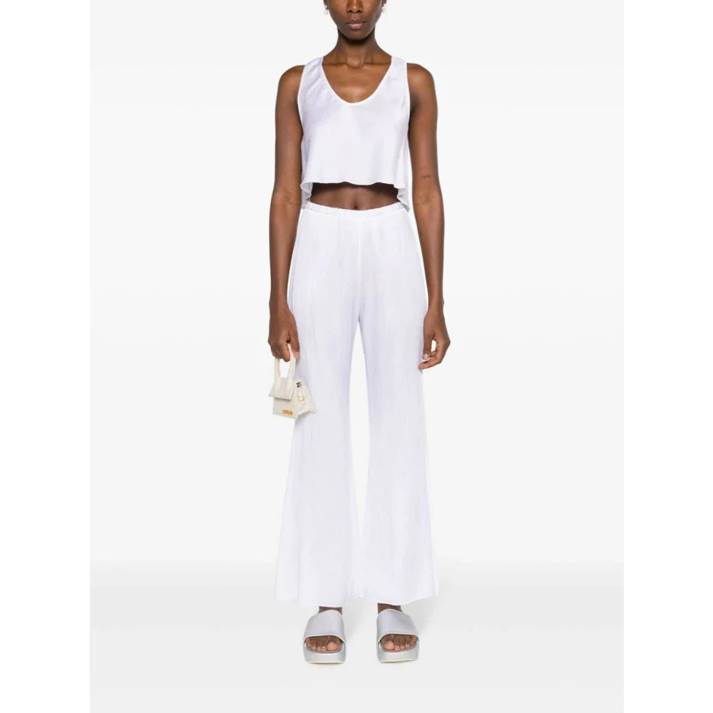 Forte Pure Satijnen Top White Dames