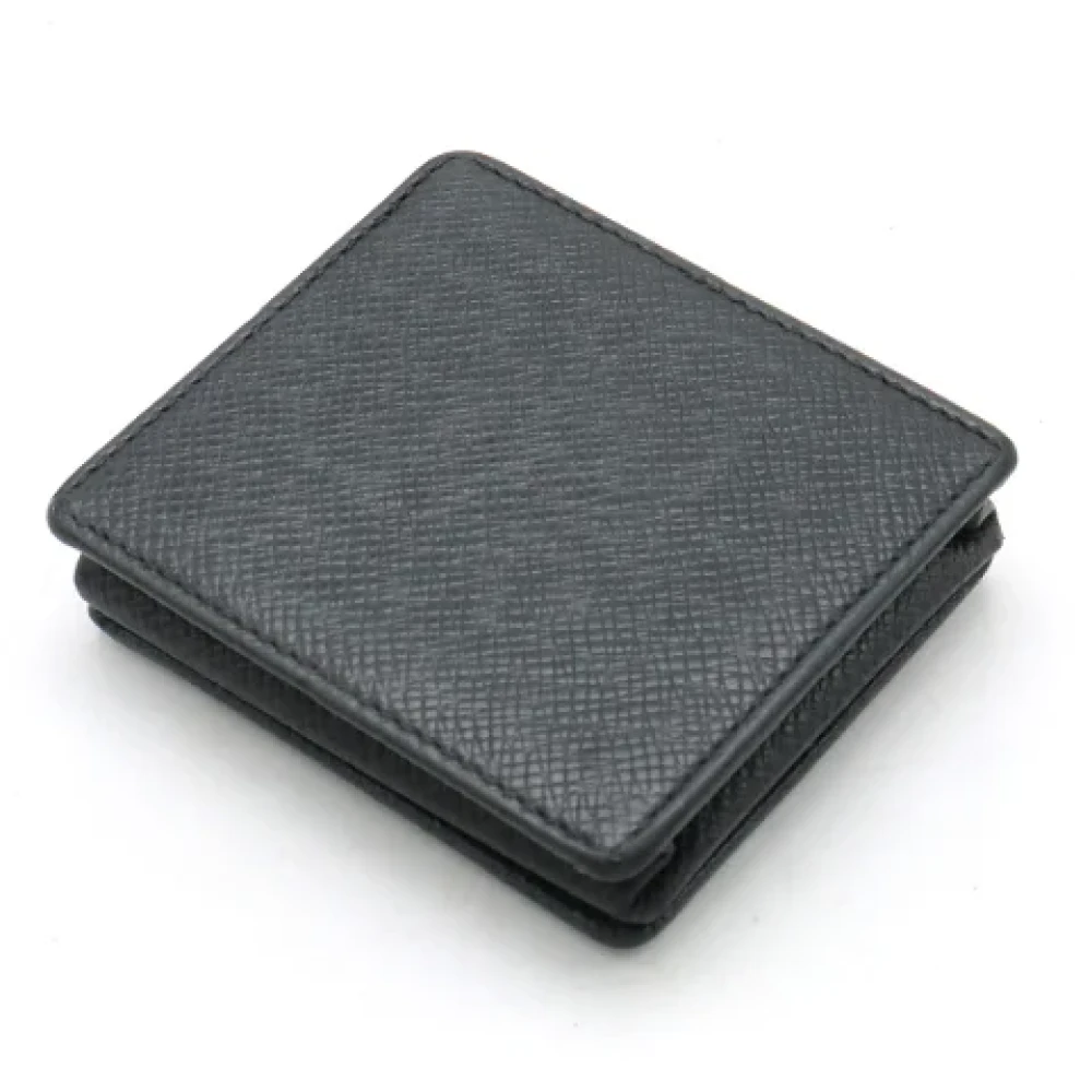 Louis Vuitton Vintage Pre-owned Leather wallets Black Heren