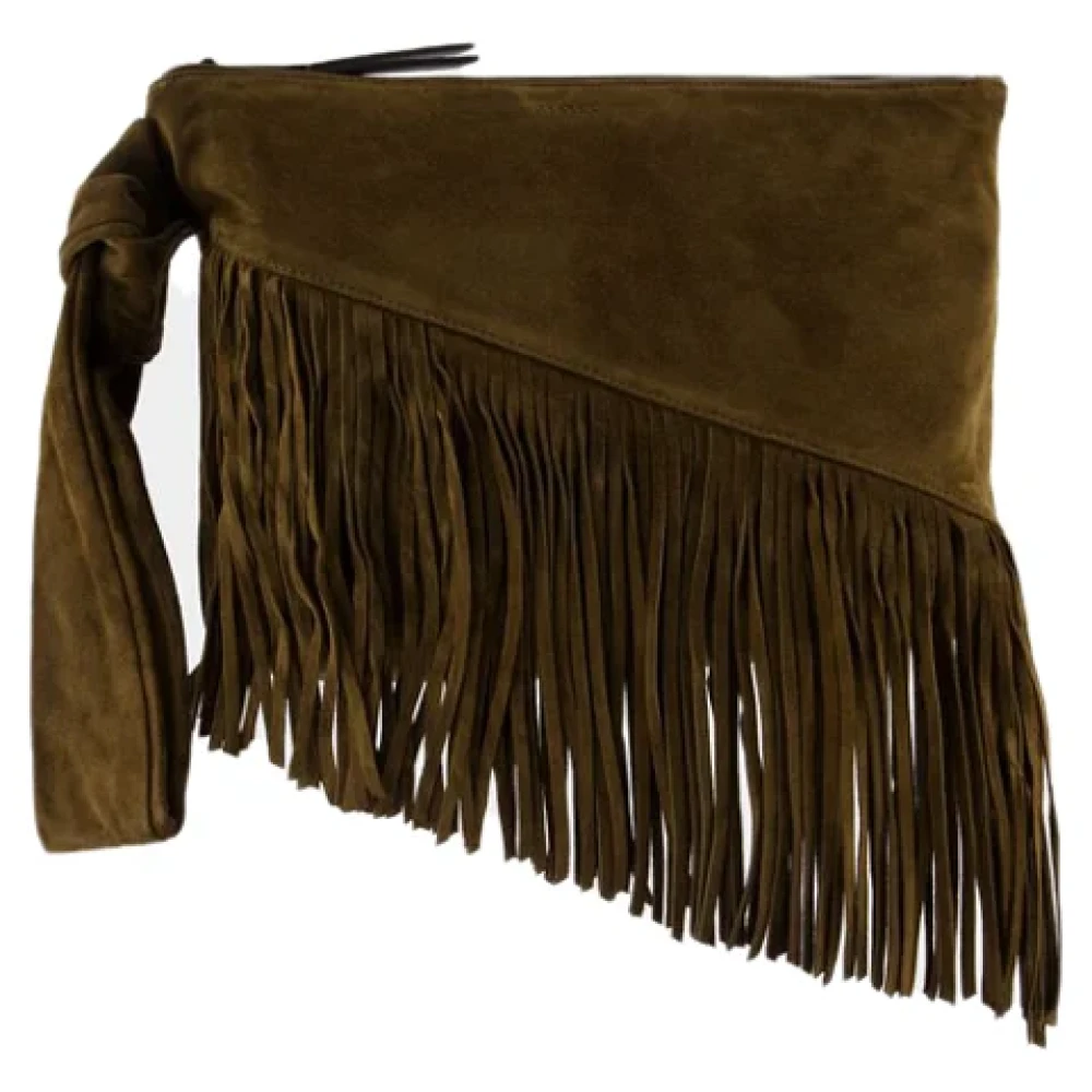 Isabel marant Leather clutches Gray Dames