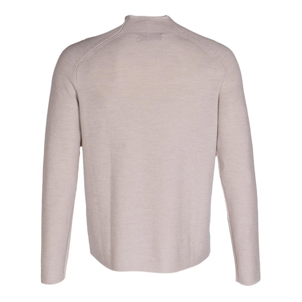 Mauro Grifoni Heren wol raglan trui Beige Heren