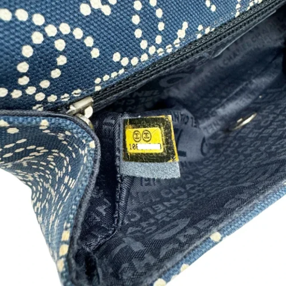 Chanel Vintage Pre-owned Cotton chanel-bags Blue Dames