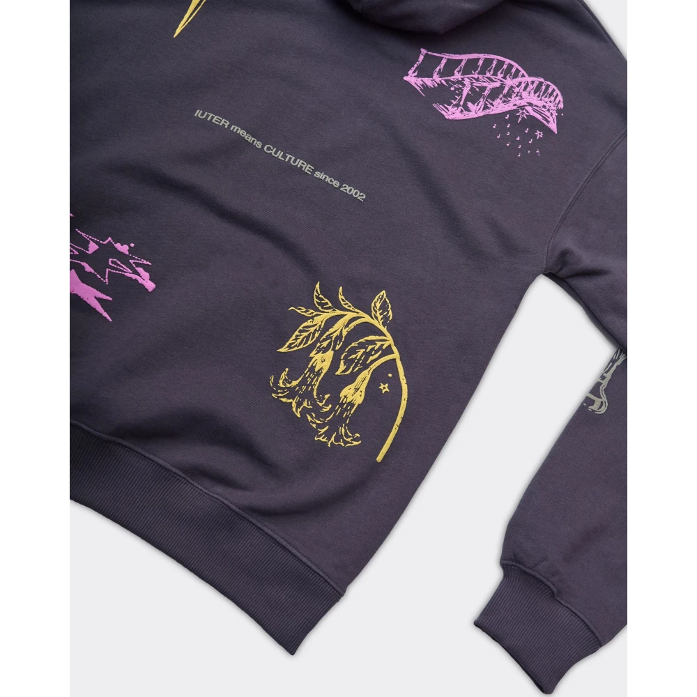 Iuter Cultuur Asfalt Hoodie Gray Heren