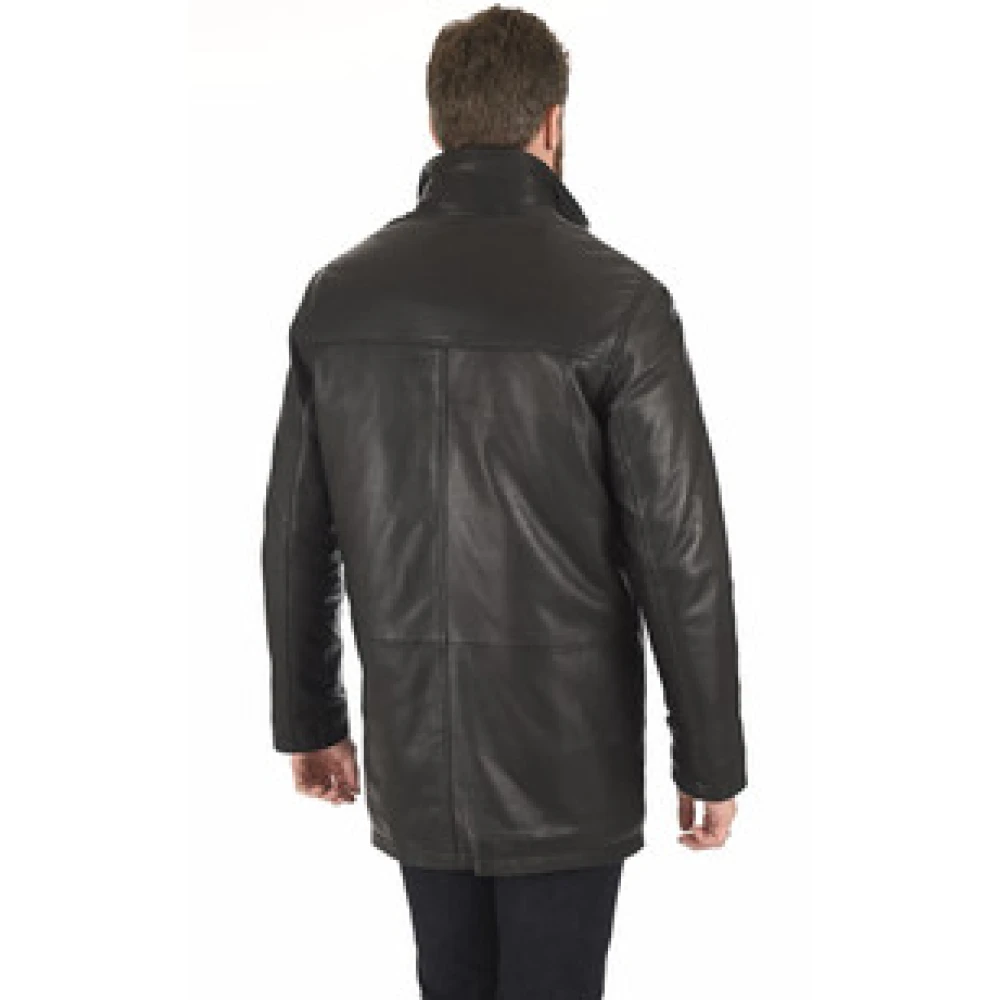 La Canadienne Zwarte Lam Comfort Vest Black Heren