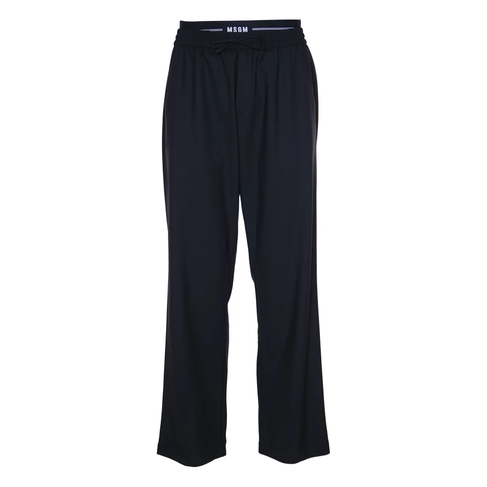 Trousers > Wide Trousers - - Msgm - Modalova
