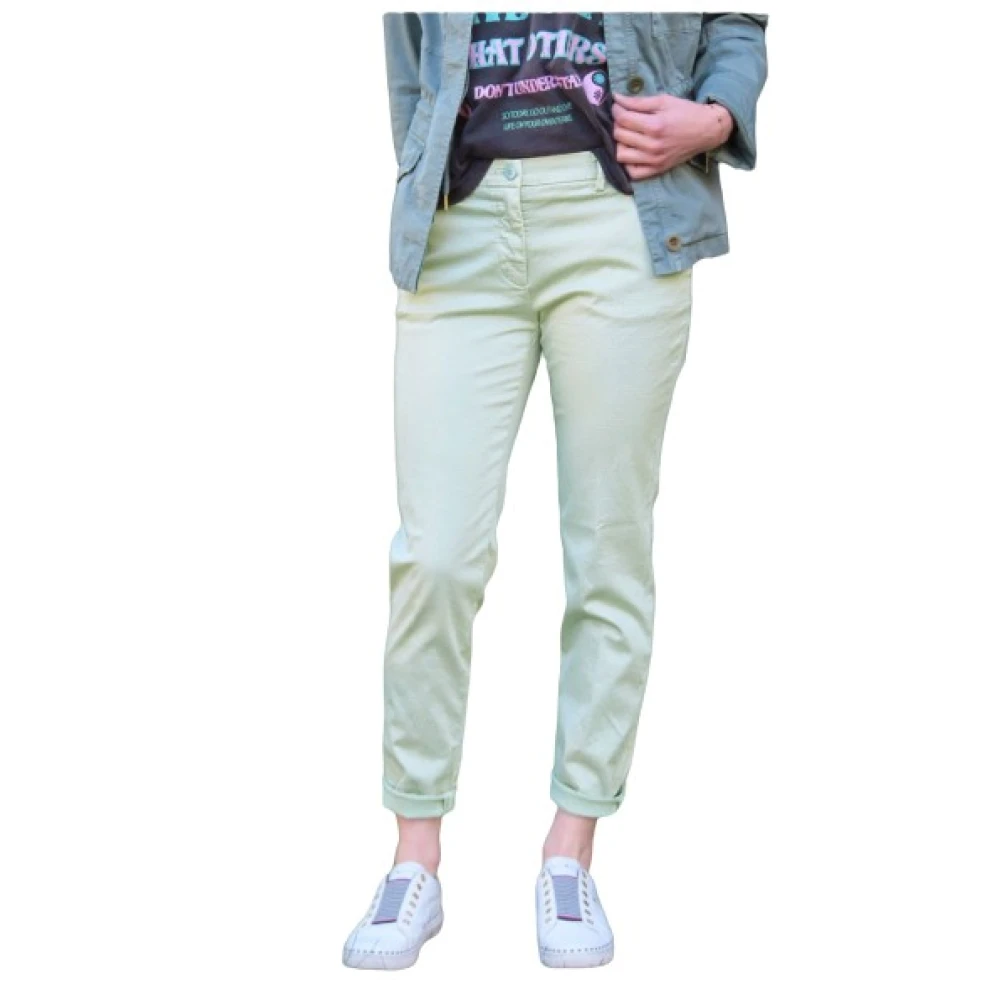 Mason's New York Micro Bedrukte Broek Green Dames