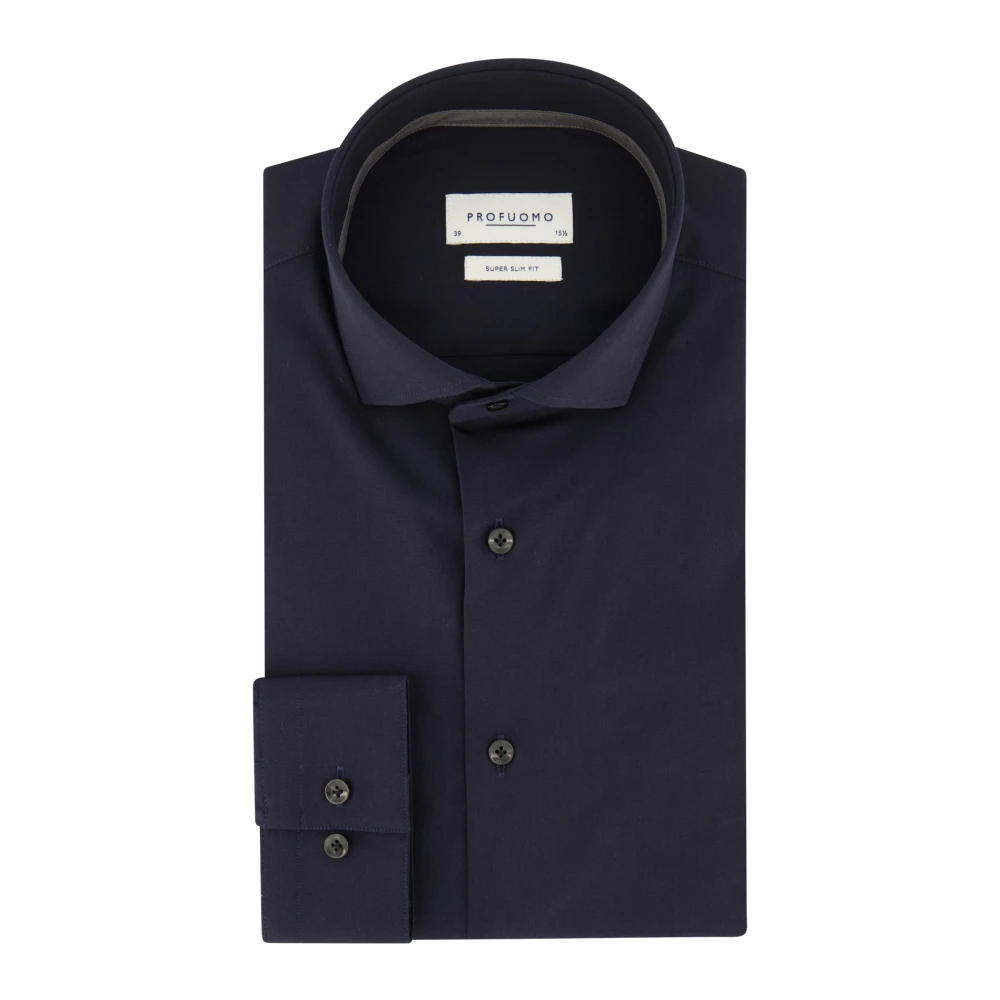 Profuomo Donkerblauw Business Overhemd Blue Heren