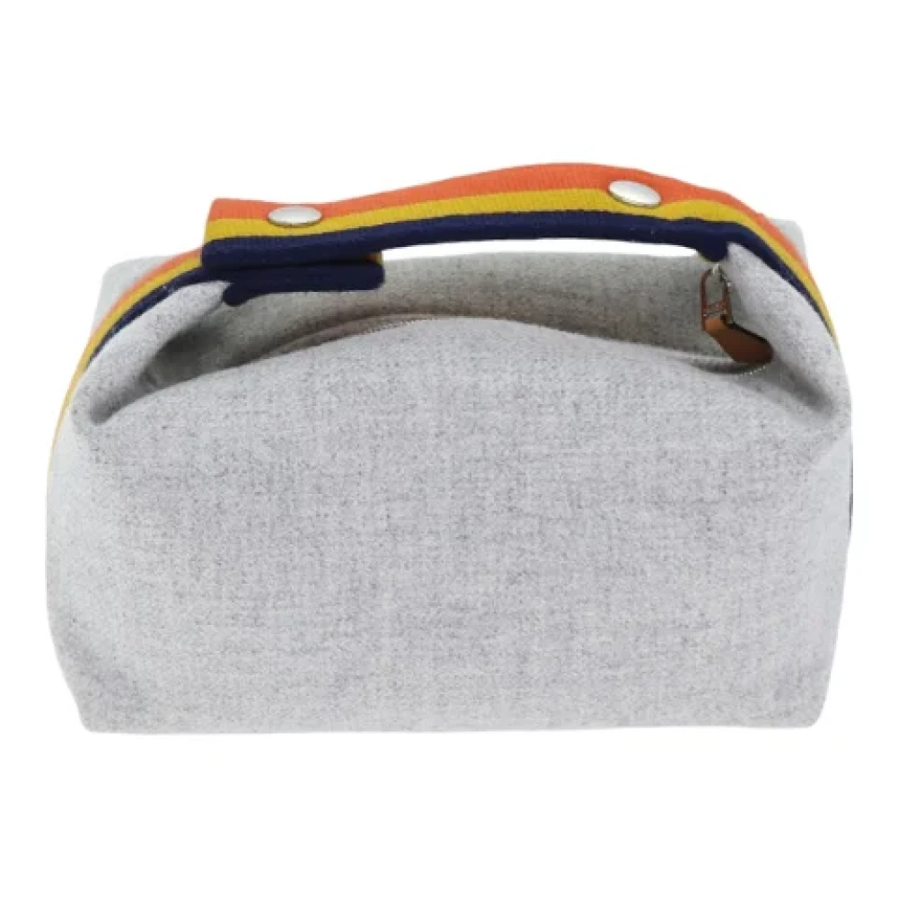 Hermès Vintage Pre-owned Wool handbags Gray Dames