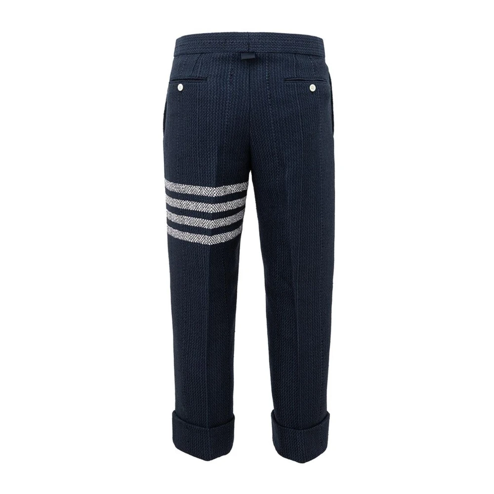 Thom Browne Blauwe Acrylbroek voor Verfijnde Stijl Blue Heren