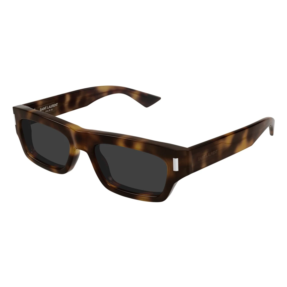 Saint Laurent Men's Brown Sl 837 Rectangular Sunglasses