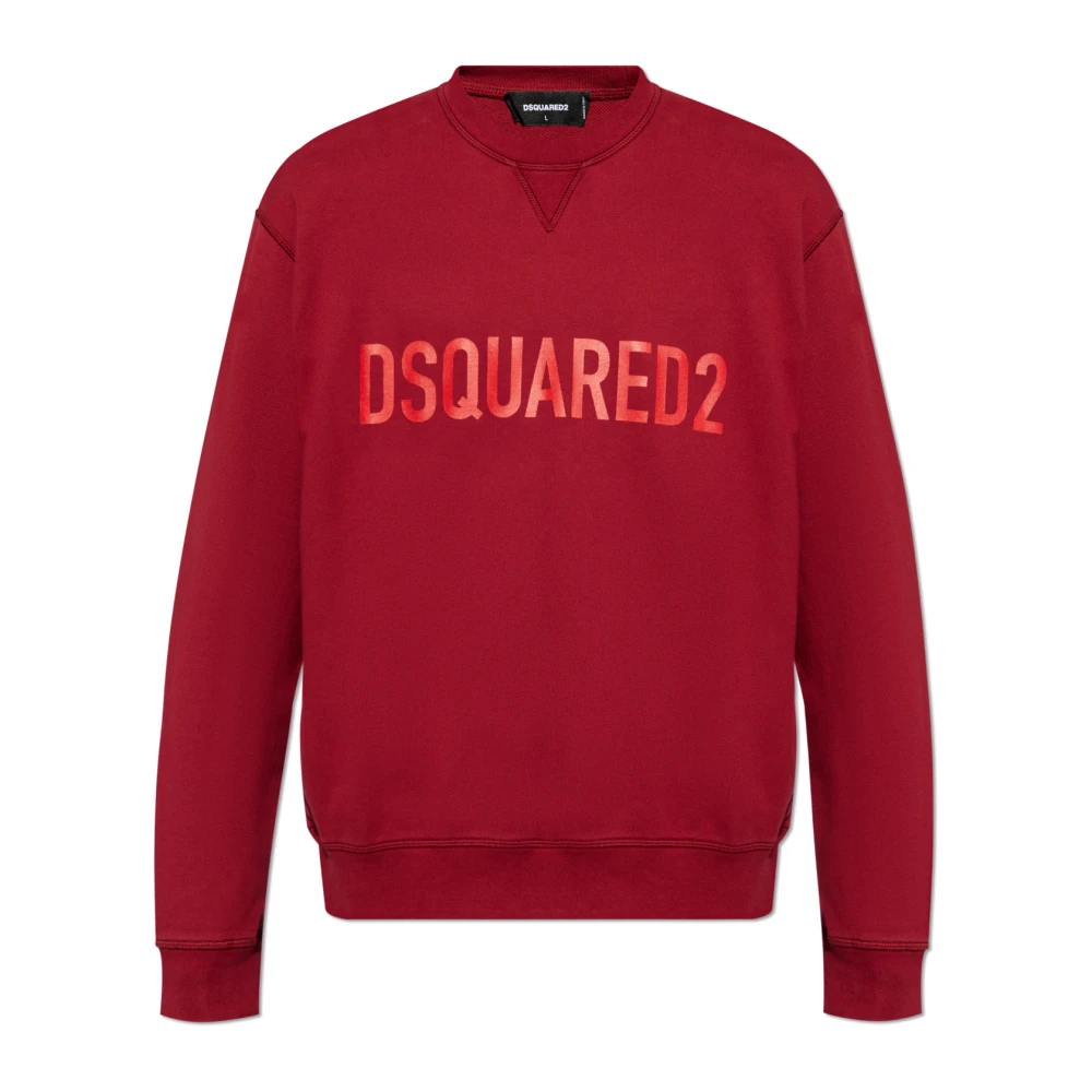 Dsquared2 Sweatshirt med logotyp Red, Herr
