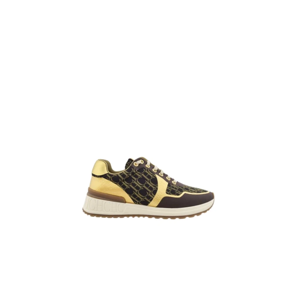 Carolina Herrera Gouden Runner Sneakers Shopping Dames Schoenen Bruin
