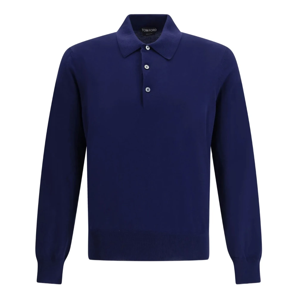Tom Ford Men's Blue Polo Shirts, L, Polo Shirt