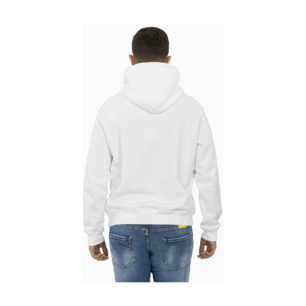 Dsquared2 Icon Hoodie met verstelbaar trekkoord White Heren
