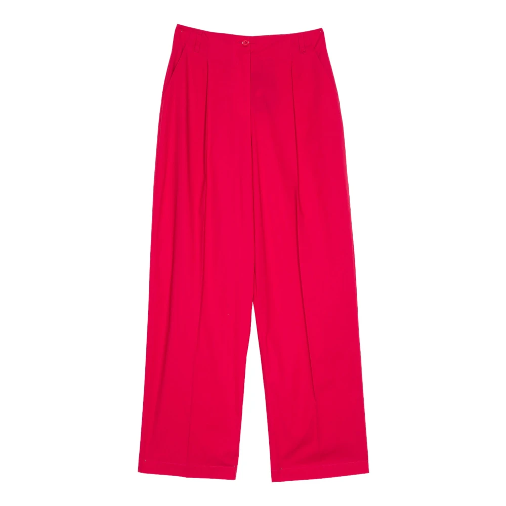 Twinset Women's Pink Wide Trousers, Xs, Wide Trousers