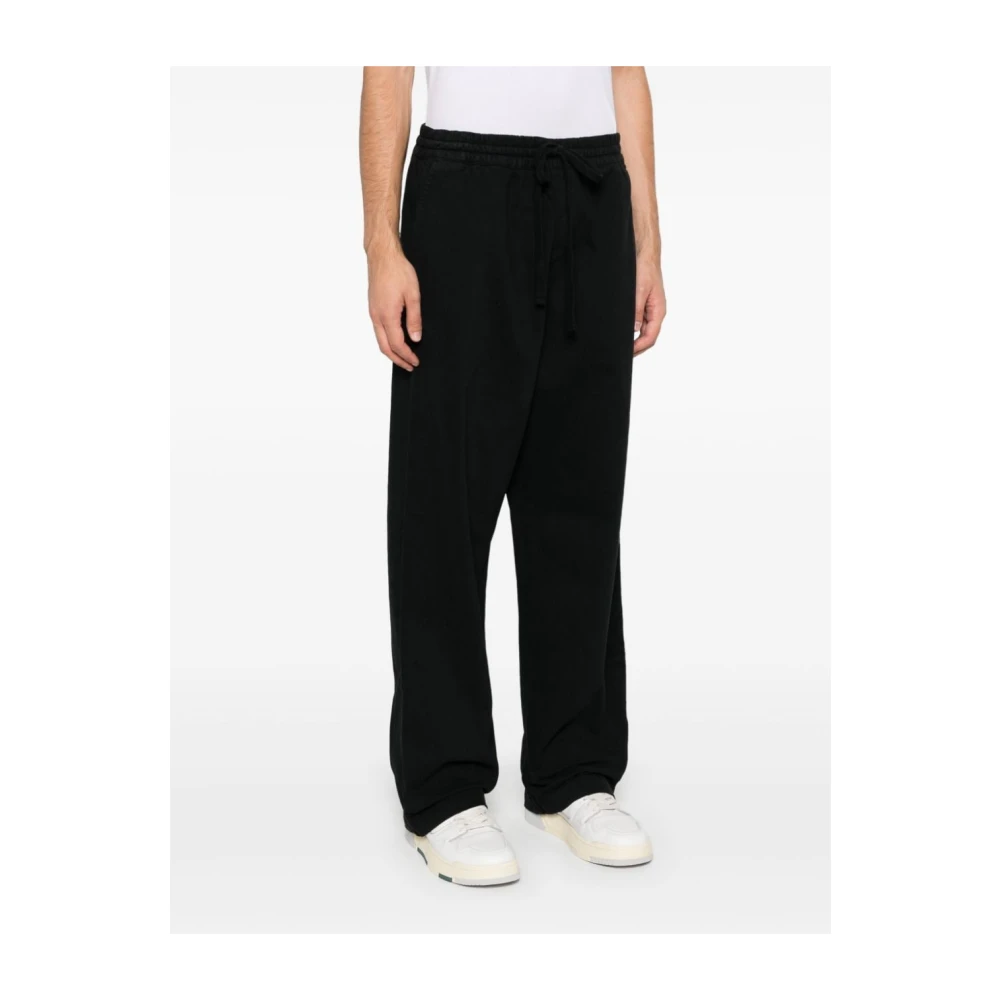 Carhartt WIP Zwarte Twill Broek met Logo Black Heren
