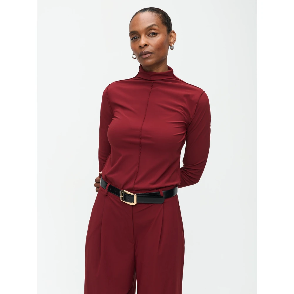 Jane Lushka Top van technisch jersey Red Dames