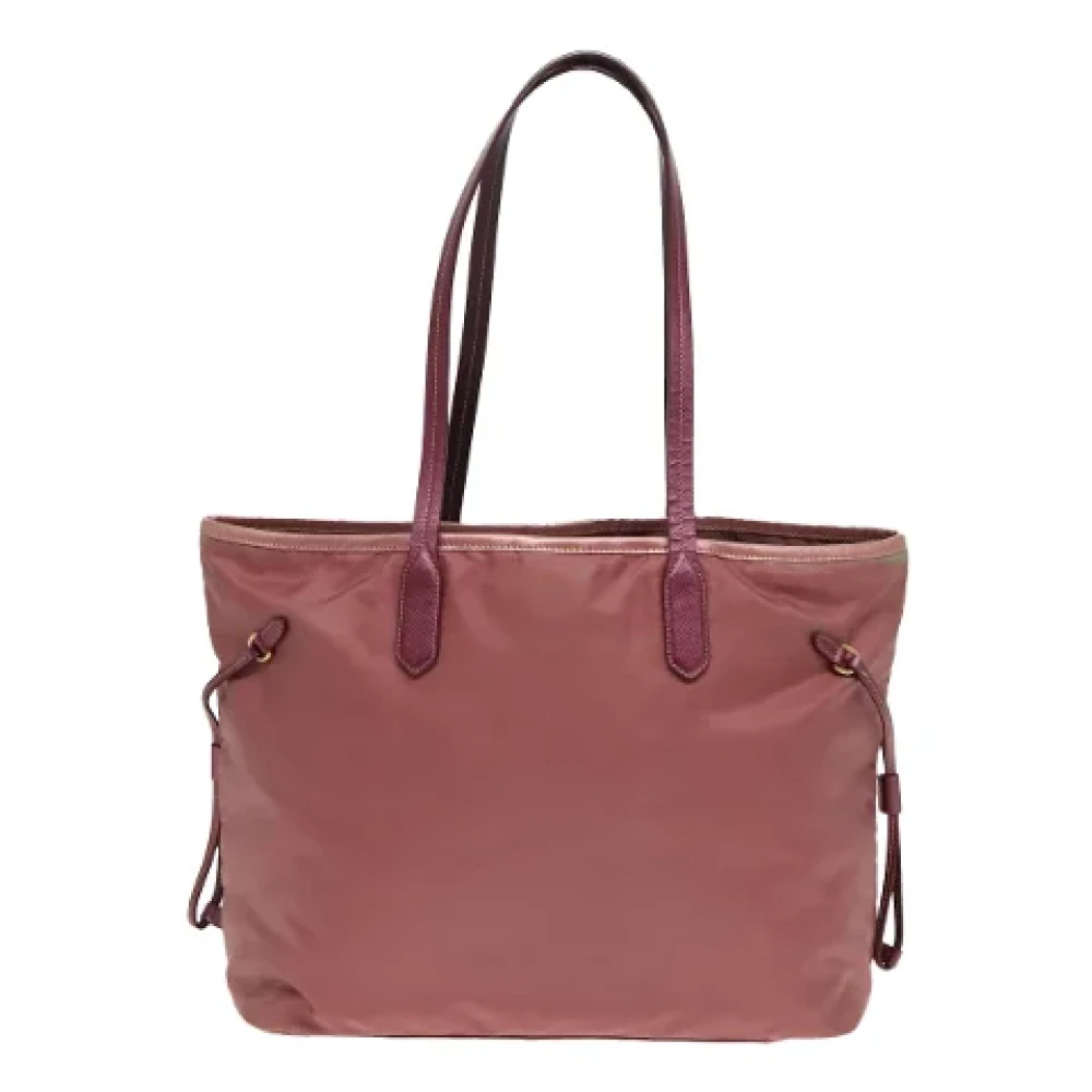 Prada Vintage Pre-owned Nylon prada-bags Pink Dames