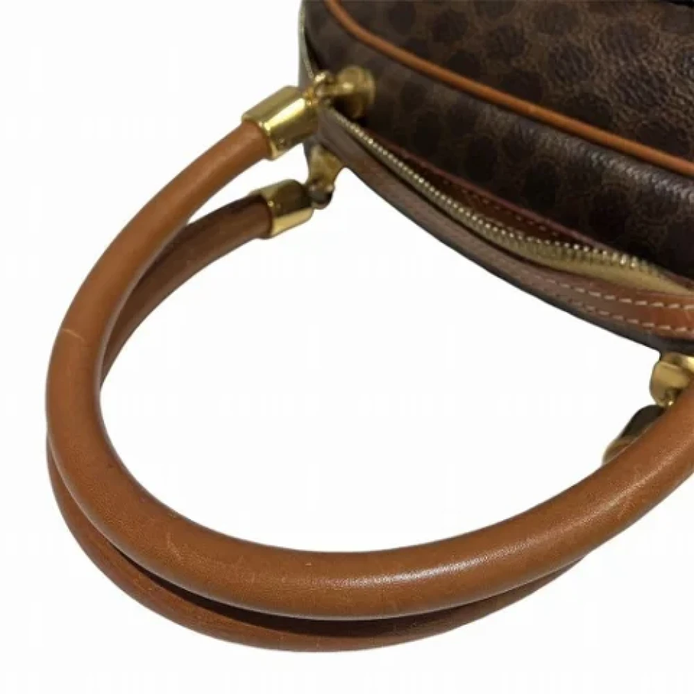 Celine Vintage Pre-owned Leather handbags Brown Dames