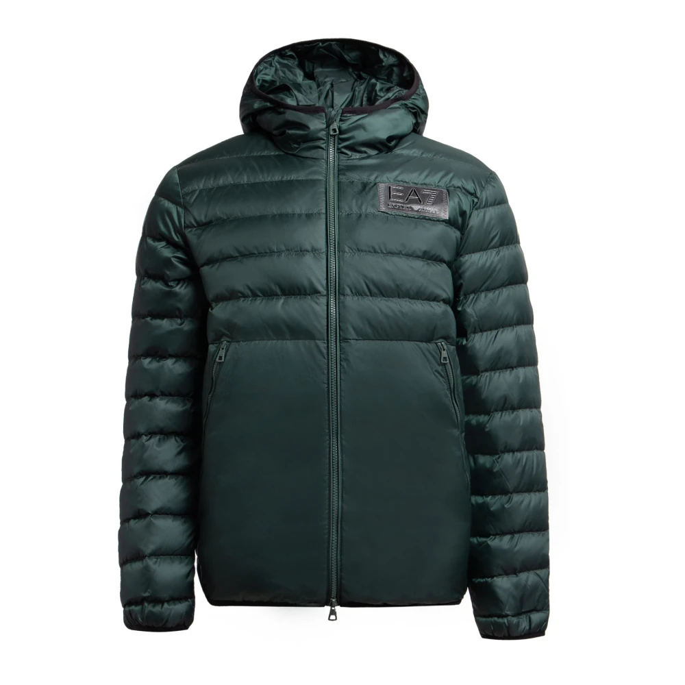 Emporio Armani EA7 Heren Pufferjas in Flesgroen Green Heren
