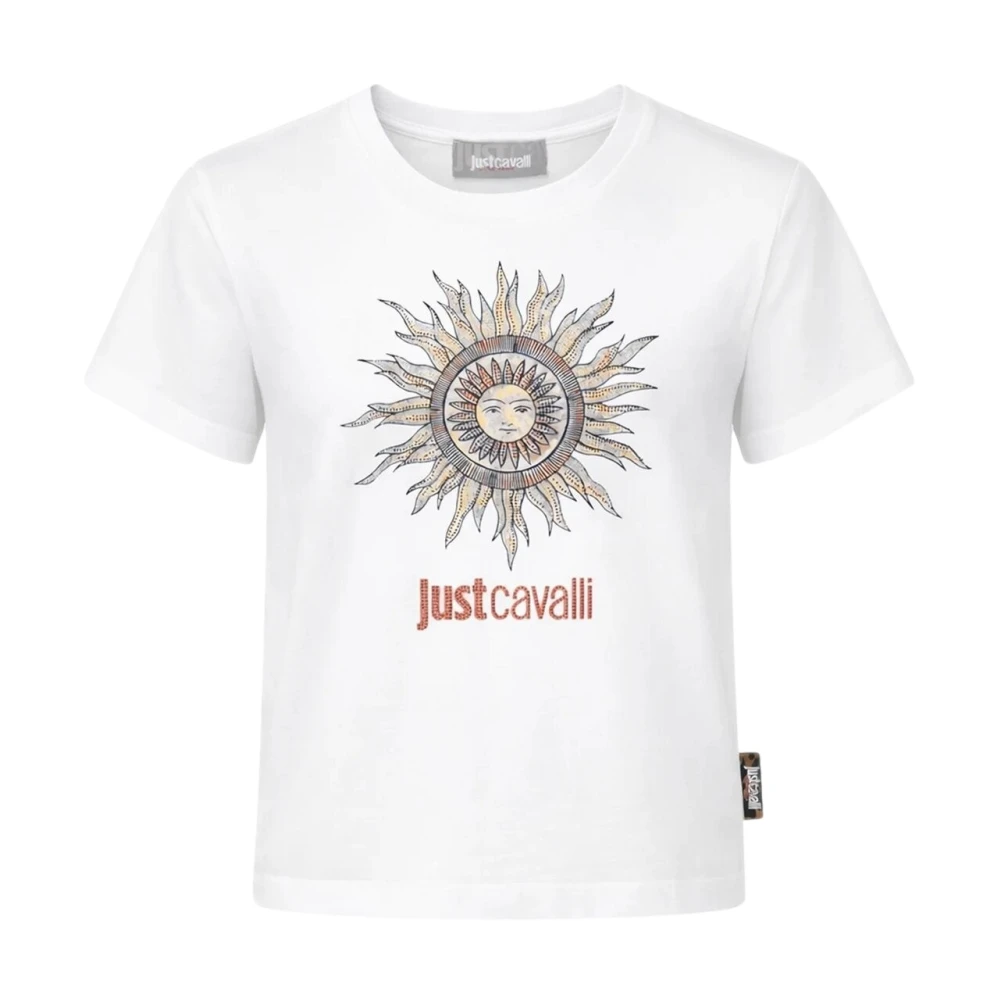 Just Cavalli White T-Shirt - Unisex - Kids Short Sleeve T-Shirts - 13 Y - Kids