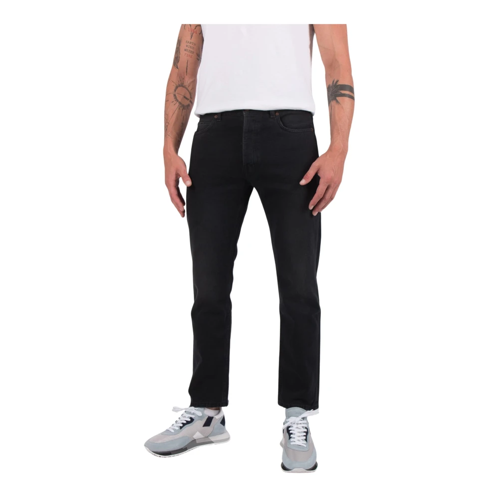 Haikure Straight Jeans Black Heren
