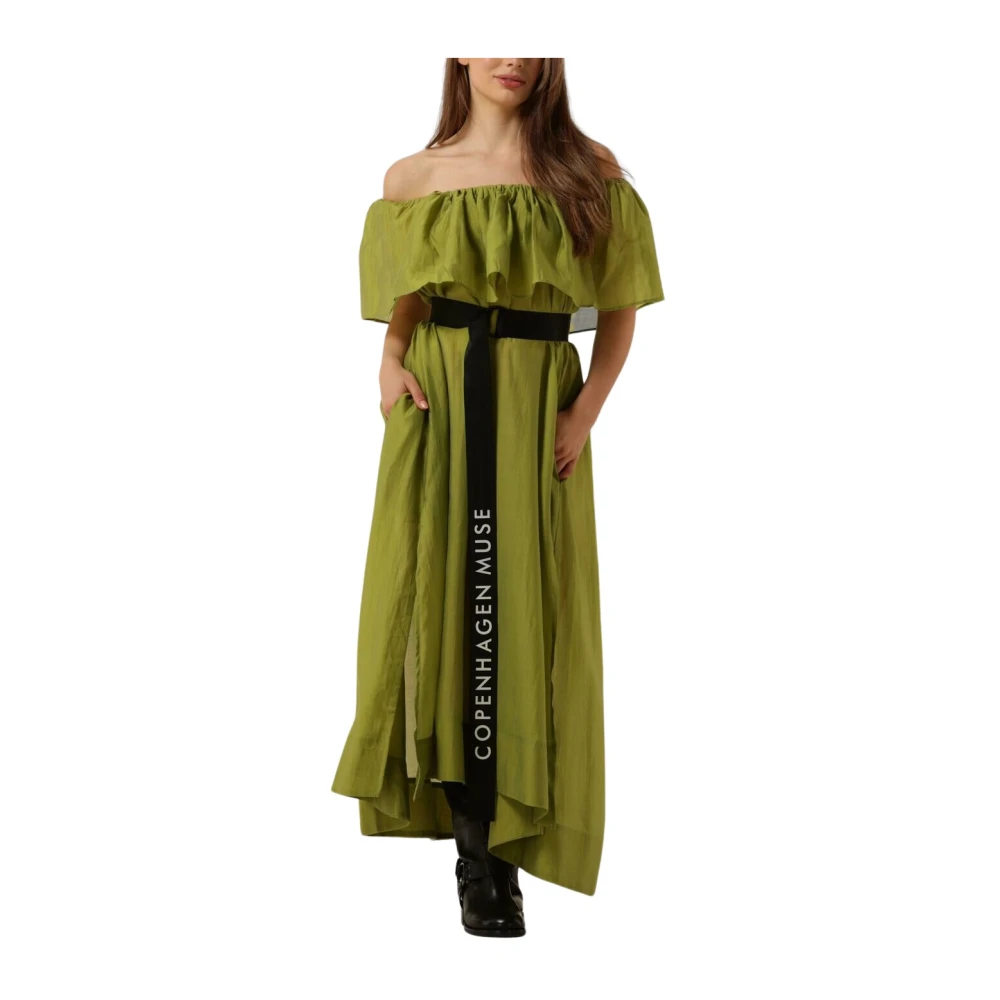 Copenhagen Muse Groene Off-Shoulder Feestjurk Green Dames