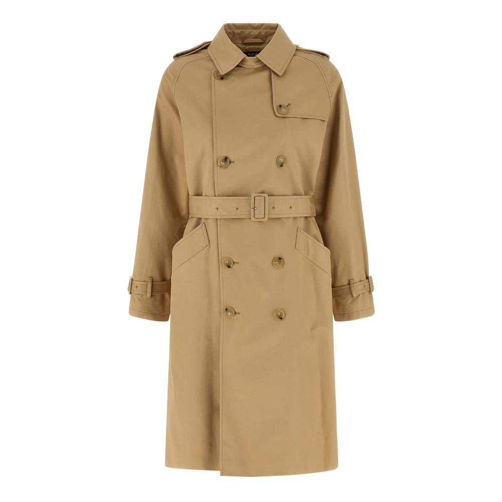 A.p.c. Women's Beige Greta Trench Coat