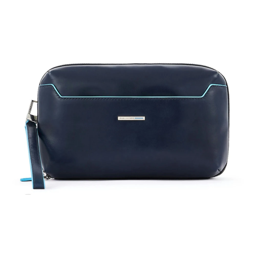 Piquadro Men's Blue Clutch Bag - Bags - One Size - Bags