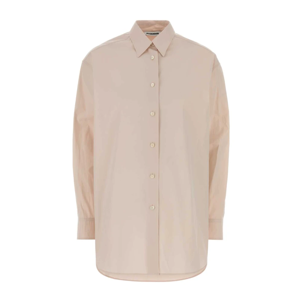 Jil Sander Women's Pink Shirts, Xs, Poplin Oversize Shirt