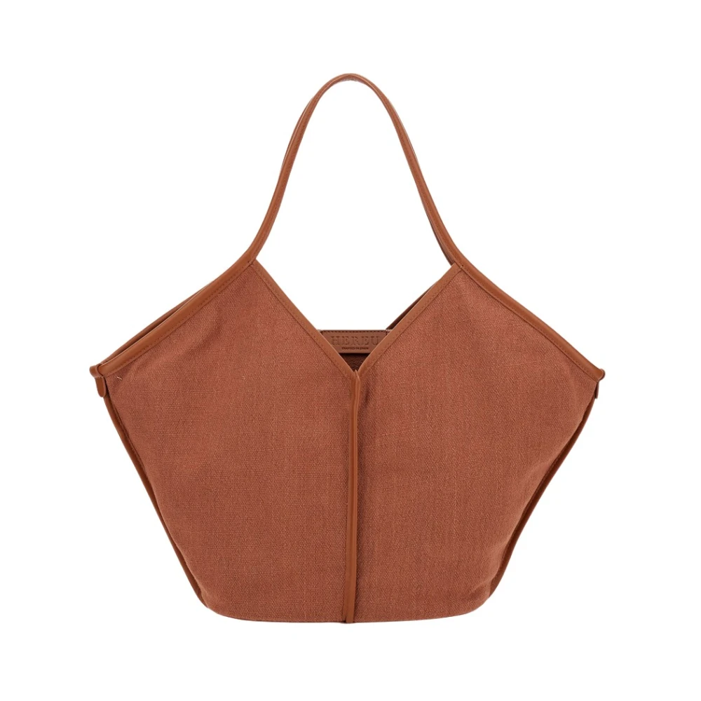 Hereu Women's Brown Shopping Bags, One Size, Shopper