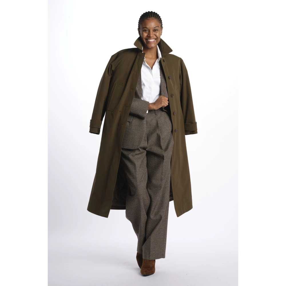 Nine In The Morning Geruite Wollen Blazer Jas Brown Dames