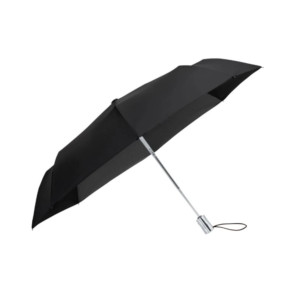 Samsonite Rain Pro kompakter Taschenschirm, schwarz und silber - Image 5