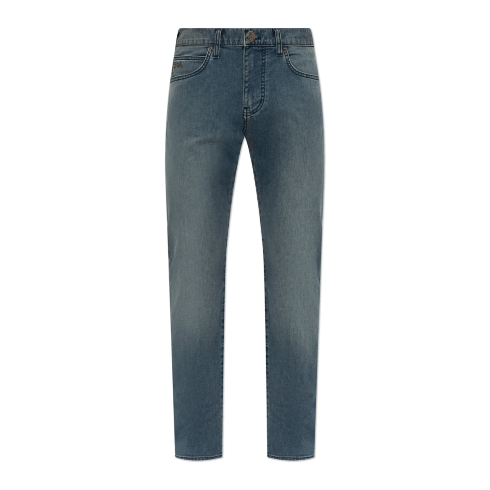 Emporio Armani J45 reguliere type jeans Blue Heren