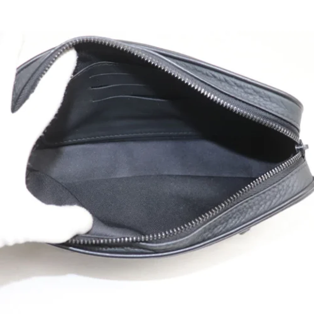 Louis Vuitton Vintage Pre-owned Leather clutches Black Dames